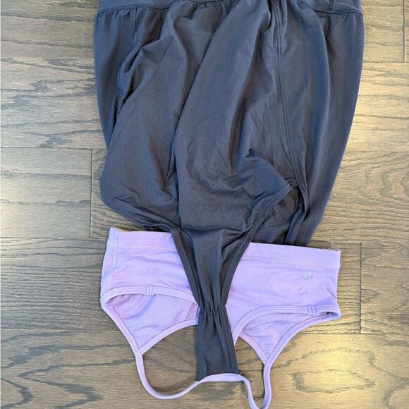 Lululemon Athletica No Limit Gray and Lavender Tank Top - Picture 2 of 2